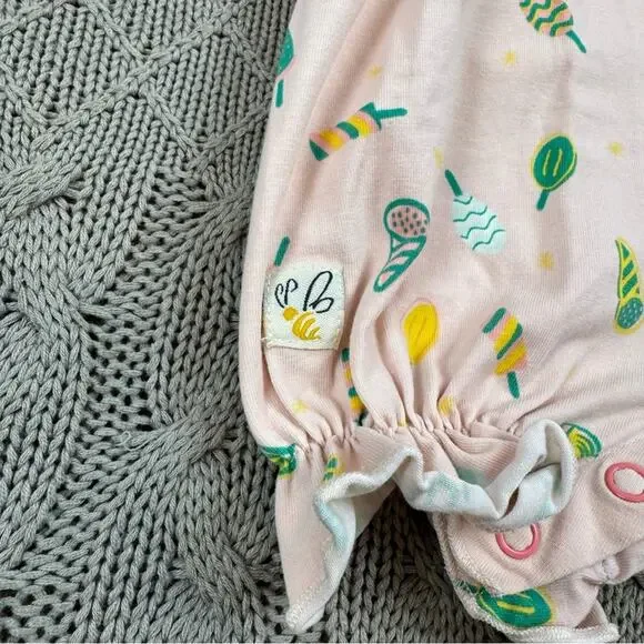 Wildflowers Day Dream Baby Romper Ice Cream and Sweet Treat Pattern ~ 3M - Picture 4 of 12